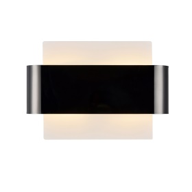 D0381  Damo Wall 2 Light Black Chrome, White